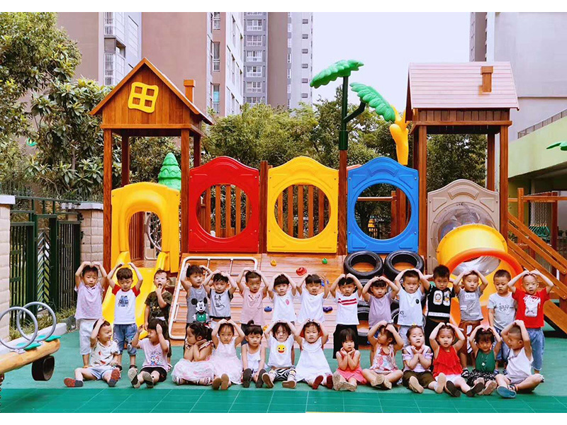 郑州市金水幼儿园户外木质拓展项目竣工