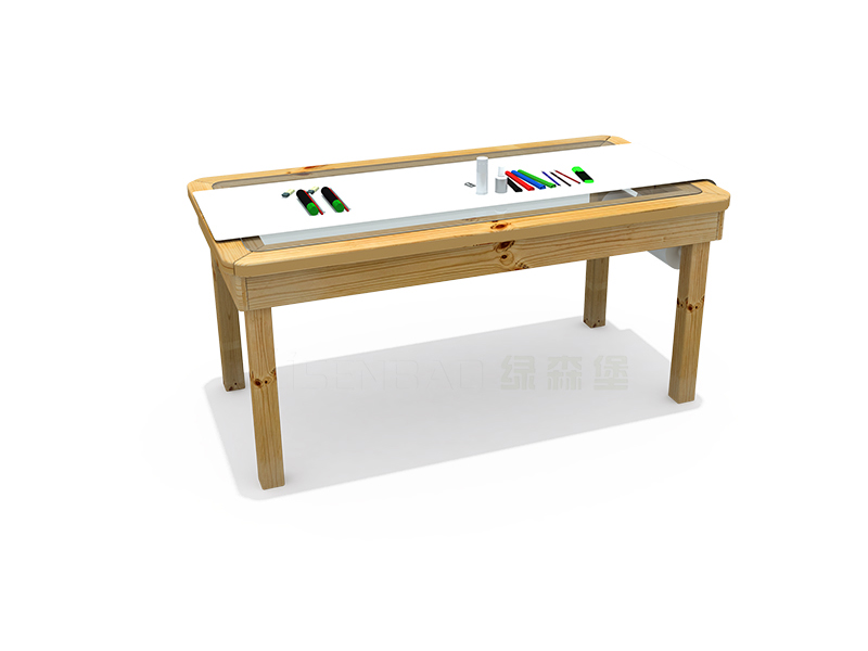 幼儿园家具户外教室芬兰木绘画桌